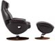 BarcaLounger© Marjon Janie Chocolate Pedestal Recliner and Ottoman-2