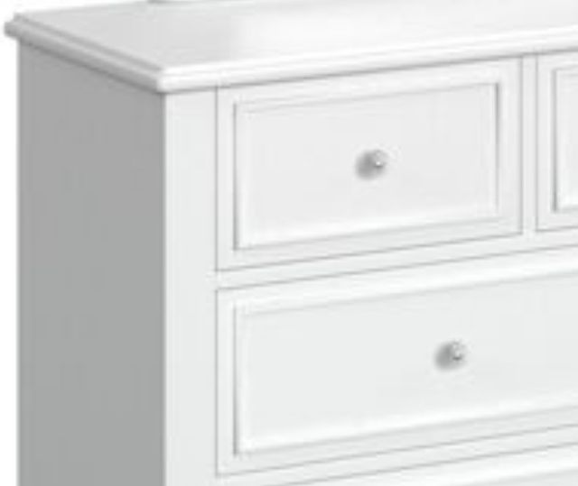 Elements International Jesse White Dresser and Mirror-1