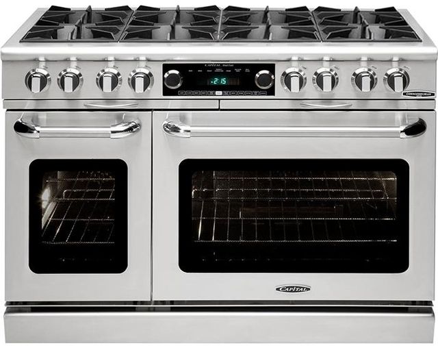 Capital Cooking™ Connoisseurian 48" Stainless Steel Pro Style Dual Fuel Range-0
