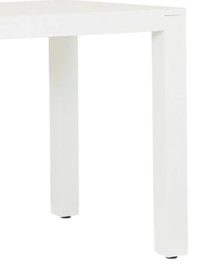 Sunset West Newport Satin White Metal Outdoor Pub Table-1