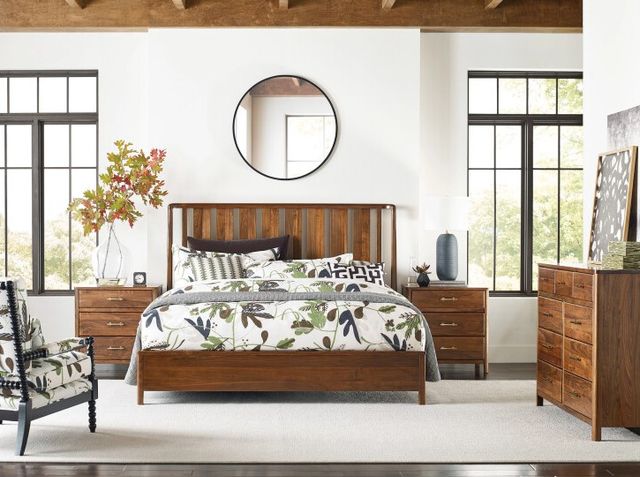 Kincaid® Monogram Ashburn Walnut King Slat Bed-1
