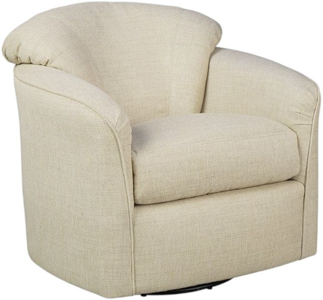 Craftmaster® Customizable CM Modern Attached Back Swivel Glider Chair-0