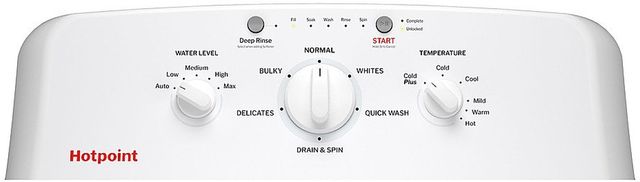 Hotpoint® White Top Load Washer & Gas Dryer Laundry Pair-5