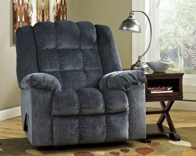 Signature Design by Ashley® Ludden Blue Rocker Recliner-1