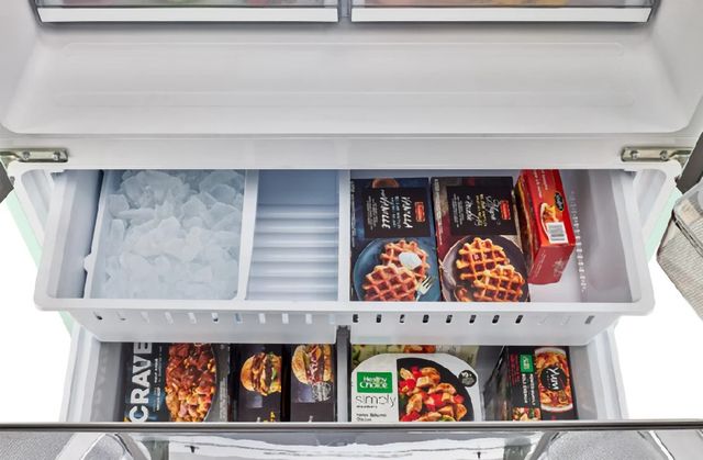 Unique® Appliances Unique 36 in. 21.4 Cu. Ft. Summer Mint Green Counter Depth French Door Refrigerator-3