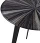 Armen Living Nina Gray Coffee Table with Black Base-3