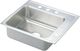Elkay Lustertone® Classic Lustrous Satin Stainless Steel 22'' x 20'' x 4'' Single Bowl Drop-In Classroom ADA Sink-0