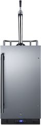 Summit® 15" 2.9 Cu. Ft. Stainless Steel Beer Cooler/Kegerator with Gooseneck Tap-0