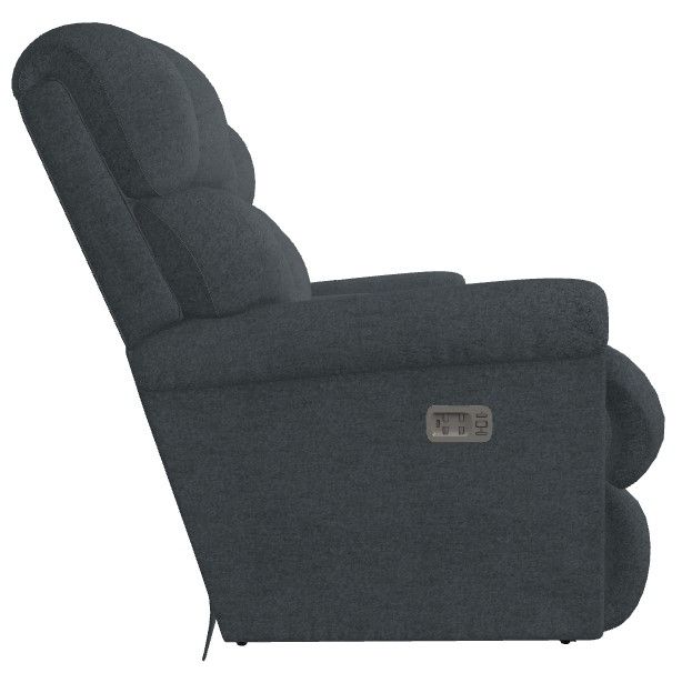 La-Z-Boy® Pinnacle Denim Power Wall Reclining Loveseat with Console, Headrest, and Lumbar-2