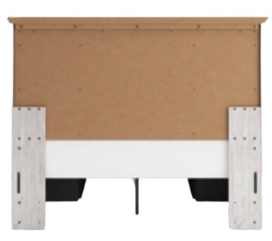 Signature Design by Ashley® Makidern Whitewash Queen Panel Storage Bed-3