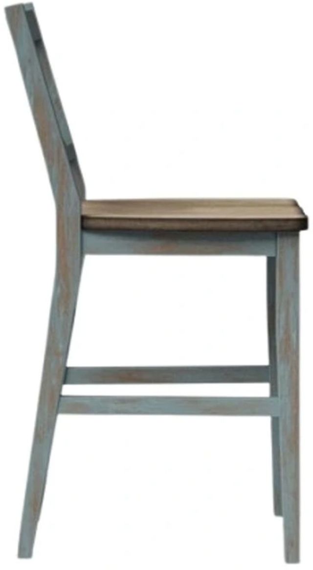 Bernards Summerville II Blue Counter Stool-3
