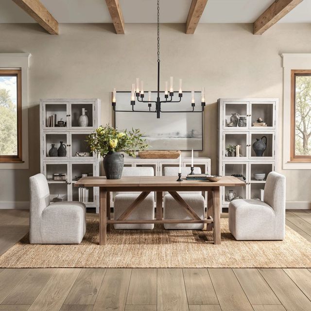 Classic Home Marla Amber Toast Extendable Dining Table-1