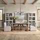 Classic Home Marla Amber Toast Extendable Dining Table-1