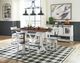 Signature Design by Ashley® Valebeck 7 Piece White Counter Height Dining Set-3