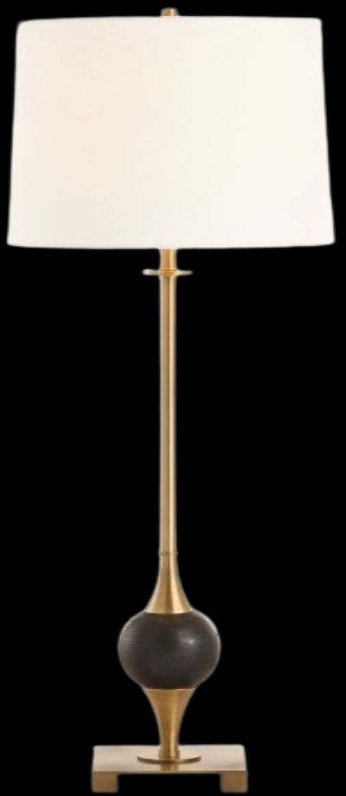 Uttermost® Dempsey Black/Brass Buffet Lamp-4