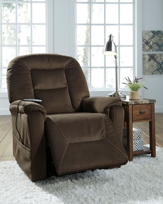 Signature Design by Ashley® Samir Coffee Power Lift Recliner-2