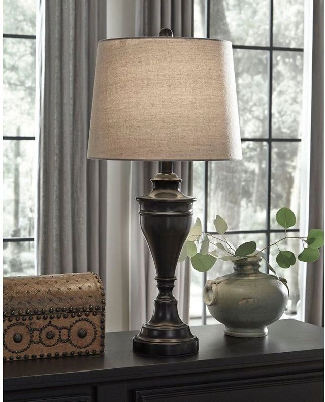 Signature Design by Ashley® Darlita Bronze Metal Table Lamp-4