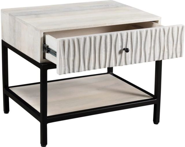 Moe's Home Collection Faceout Whitewash Nightstand-1