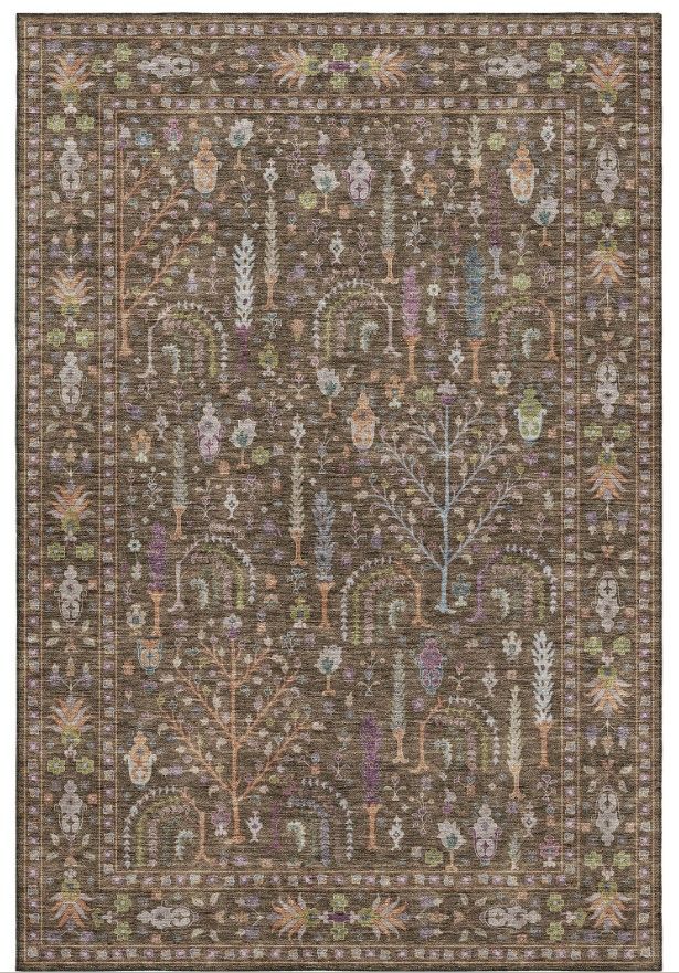 Dalyn™ Rug Company Hatay HY5 Brown 5'x8' Area Rug-0