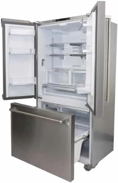BlueStar® 36 in. 19.9 Cu. Ft. Stainless Steel Counter Depth French Door Refrigerator-1