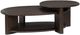 Magnussen Home® Upton Coffee Bean Brown Shaped Cocktail Table-3