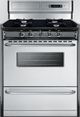 Summit® 30" Stainless Steel Open Burner Freestanding Gas Range-0