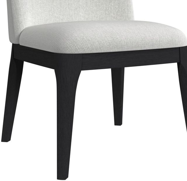 Elements International Rosalie Black/Gray Upholstered Dining Side Chair-3