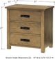 Winners Only® Cumberland Medium Brown Nightstand-3
