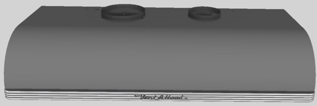 Vent-A-Hood® 48" Gunsmoke Retro Style Under Cabinet Range Hood-0