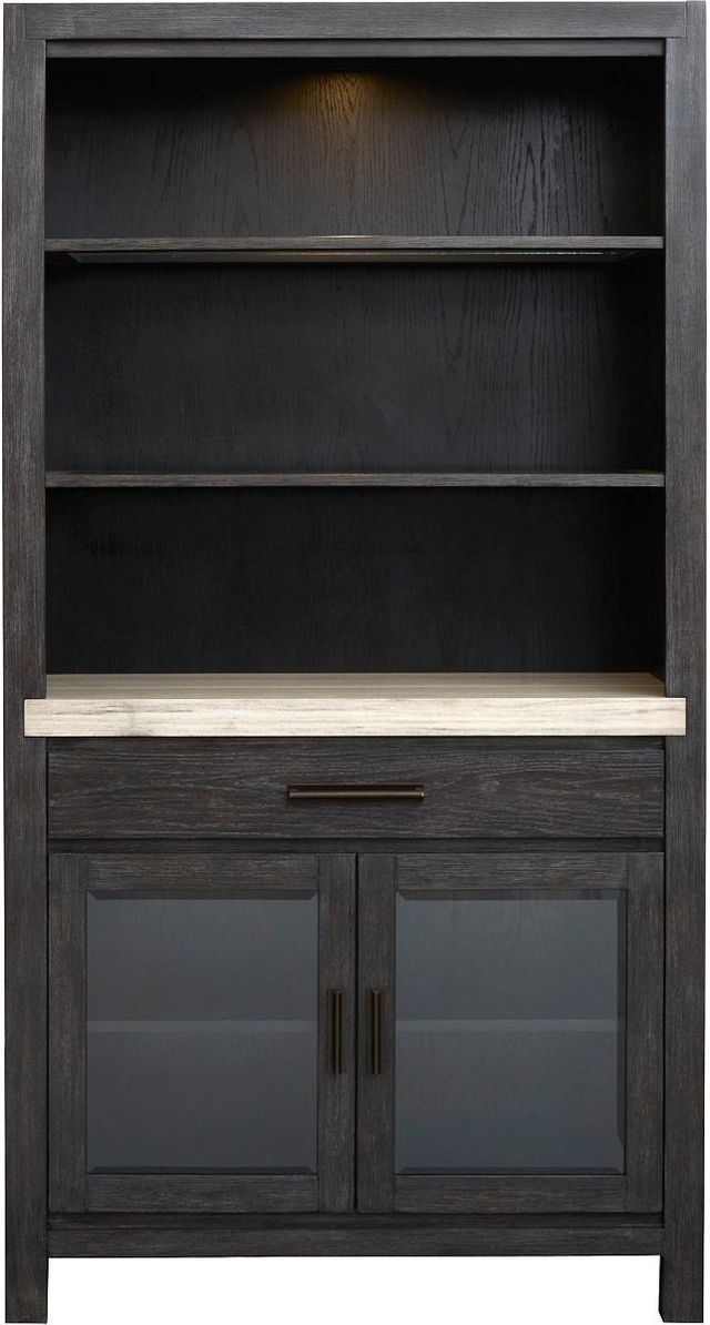 Magnussen Home® Plum Creek Marble/Ravenwood Black Display Cabinet-2