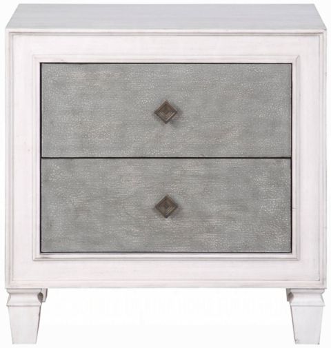 ACME Furniture Katia Rustic Gray/Weathered White Nightstand-3