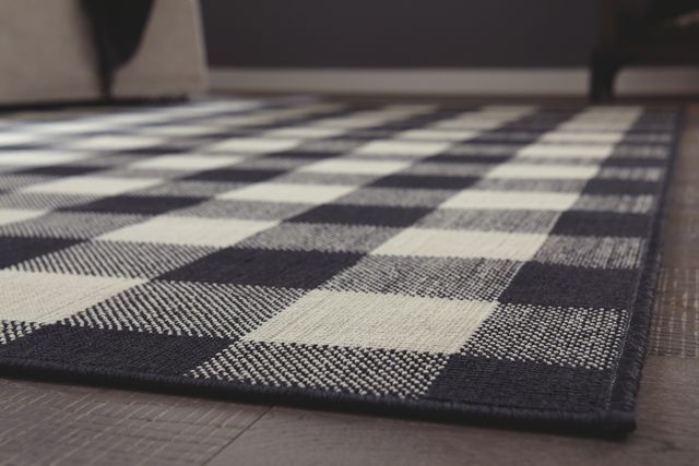 Signature Design by Ashley® Juji Black/White/Gray 5' x 7' Medium Rug-2