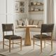 Armen Living Bennet Walnut Dining Chair-1