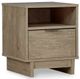Signature Design by Ashley® Oliah 5-Piece Natural Queen Platform Bed Set-4