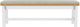 Riverside Furniture Rosalie Brown/Gray/White Caps 50" Dining Bench-1