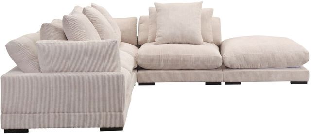 Moe’s Home Collection Tumble Dream 5-Piece Cappuccino L-Shaped Modular Sectional and Ottoman-2
