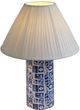 TOV Furniture Stamp Blue/White Pleated Table Lamp-4