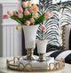 A & B Home Elliette Pedestal Gold/White Vase-4