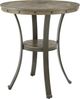 Powell® Franklin Gray Pub Table with Pewter Base-0