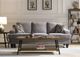 Emerald Home Chandler Pine Brown Cocktail Table with Steel Gray Base-1