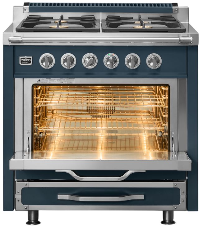 Viking® Tuscany 36" Squall Pro Style Dual Fuel Range-1