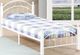 Titus Furniture White Twin Metal Bed-0