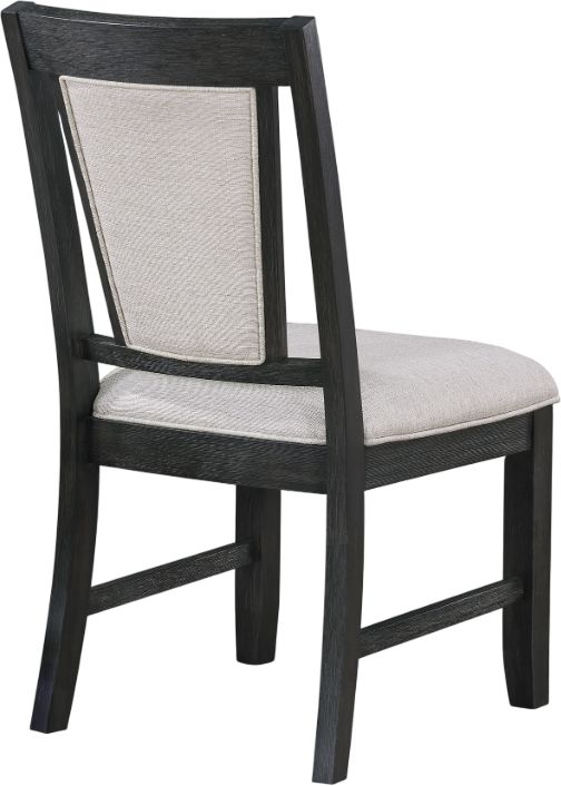 Crown Mark Stevens 2-Piece Black/Gray Dining Side Chair Set-3