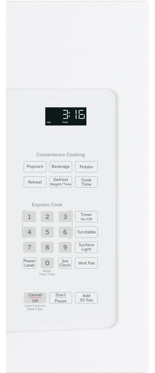 GE® 1.6 Cu. Ft. White Over The Range Microwave-3