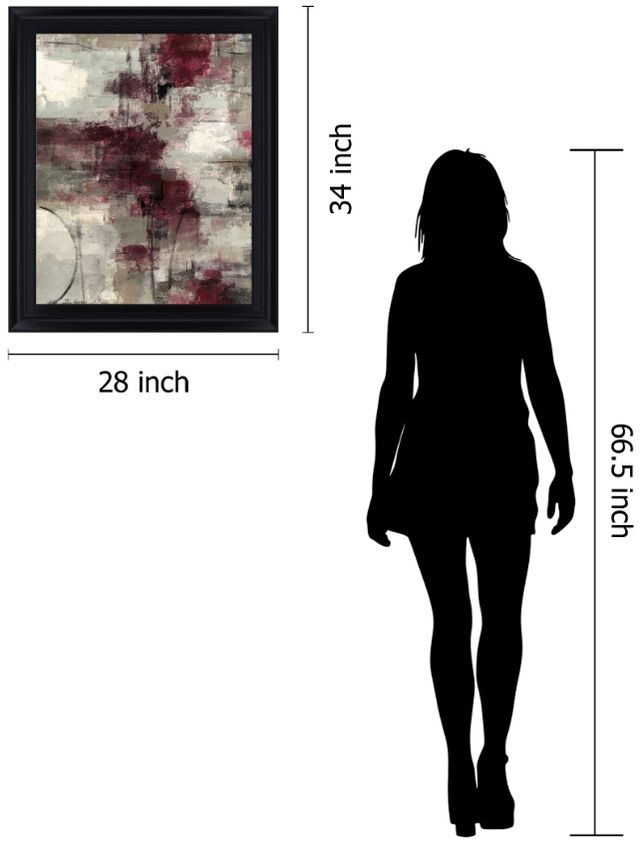 Classy Living Crimson Veil Wall Art-1