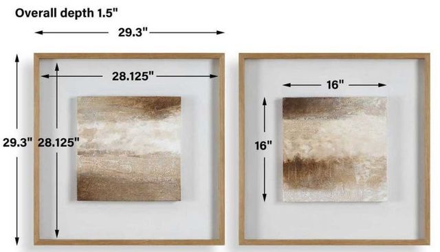 Uttermost® Between Lines 2-Piece Abstract Painting-3