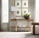 Hooker® Furniture Eleana Light Caramel Console Table with Bronze Base-1