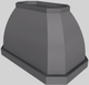 Vent-A-Hood® Designer Series 48" Gunsmoke Island Range Hood-4