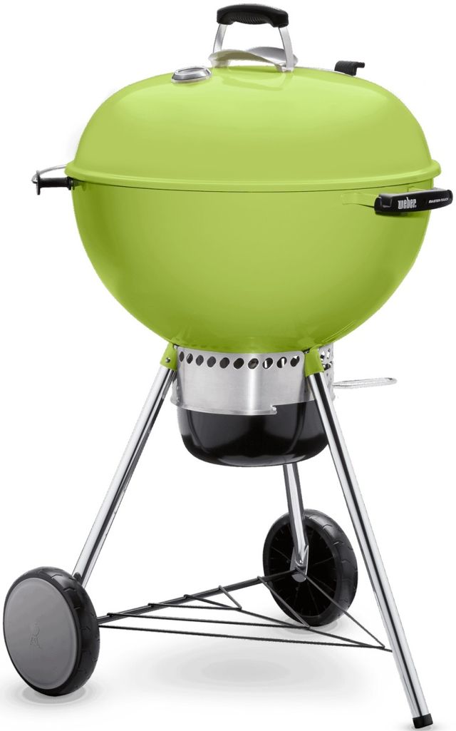 Weber® Master-Touch® 24" Spring Green Portable Charcoal Grill-2