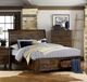 Homelegance® Jerrick Burnished Brown Queen Storage Sleigh Platform Bed-0